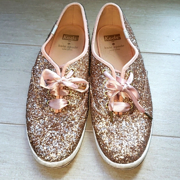 keds glitter tennis shoes